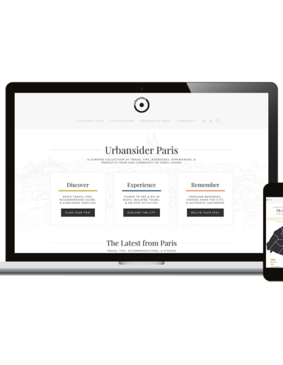 Laptop and mobile view of Urbansider website