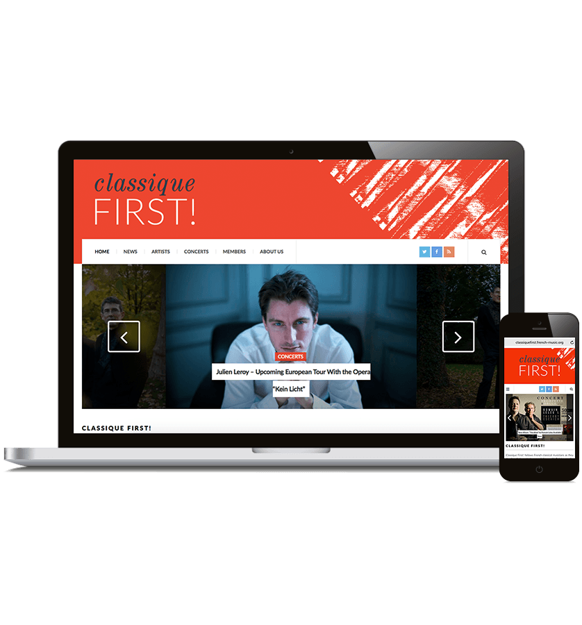 Classical music blog created for Le Bureau Export.