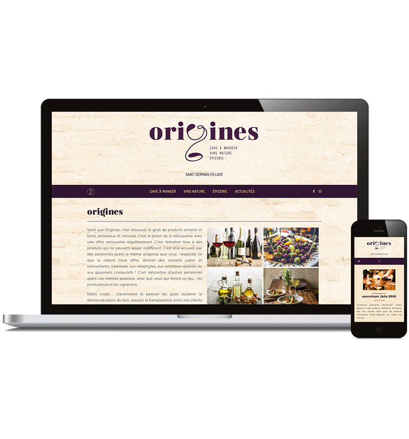 Responsive website for local wine bar.