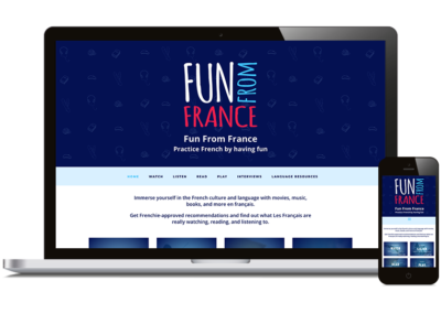 Website Design & Content Creation for Fun From France